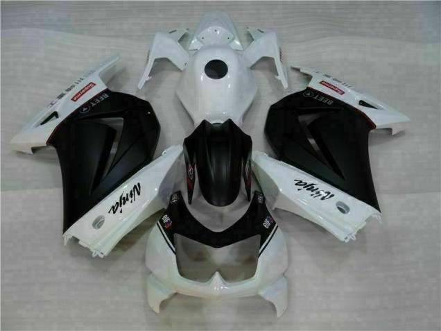 Weiß Schwarz Ninja EX250 08-12 Motorrad Verkleidungen Weiß Schwarz Ninja EX250 08-12 Motorrad Verkleidungen