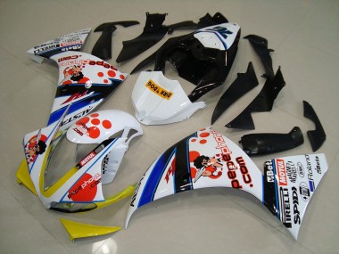 Weiß Schwarz Pepe Phone R1 12-14 Motorrad Verkleidungen