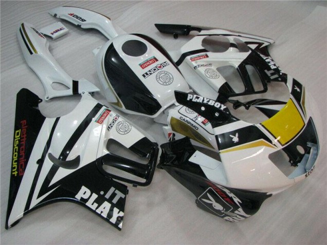 Weiß Schwarz Playboy CBR 600 F3 95-98 Motorrad Verkleidungen Weiß Schwarz Playboy CBR 600 F3 95-98 Motorrad Verkleidungen