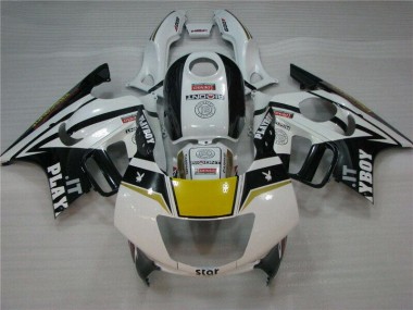 Weiß Schwarz Playboy CBR 600 F3 95-98 Motorrad Verkleidungen
