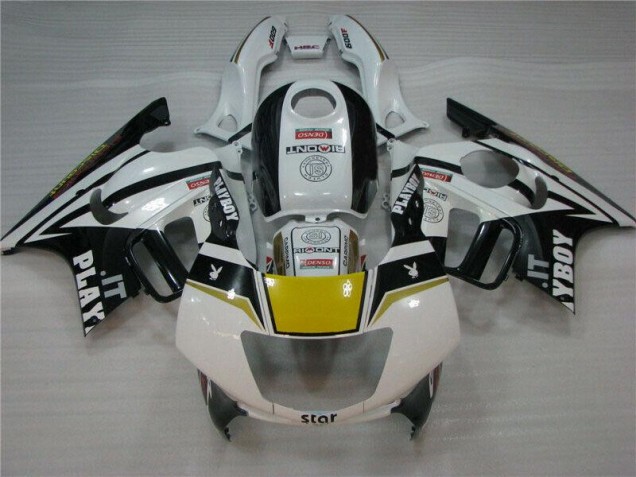 Weiß Schwarz Playboy CBR 600 F3 95-98 Motorrad Verkleidungen Weiß Schwarz Playboy CBR 600 F3 95-98 Motorrad Verkleidungen