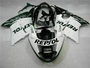Weiß Schwarz Repsol CBR 1100 XX 96-07 Motorrad Verkleidungen