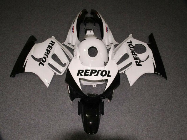 Weiß Schwarz Repsol CBR 600 F3 95-98 Motorrad Verkleidungen Weiß Schwarz Repsol CBR 600 F3 95-98 Motorrad Verkleidungen