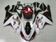 Weiß Schwarz Rot ZX6R 07-08 Motorrad Verkleidungen Weiß Schwarz Rot ZX6R 07-08 Motorrad Verkleidungen