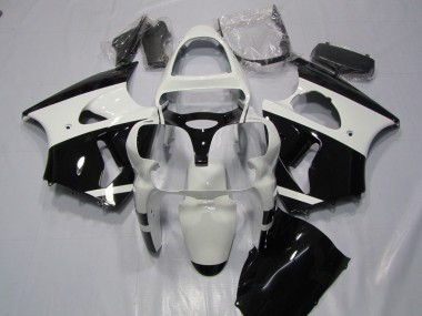 Weiß Schwarz ZX6R 00-02 Motorrad Verkleidungen
