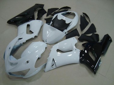 Weiß Schwarz ZX6R 05-06 Motorrad Verkleidungen