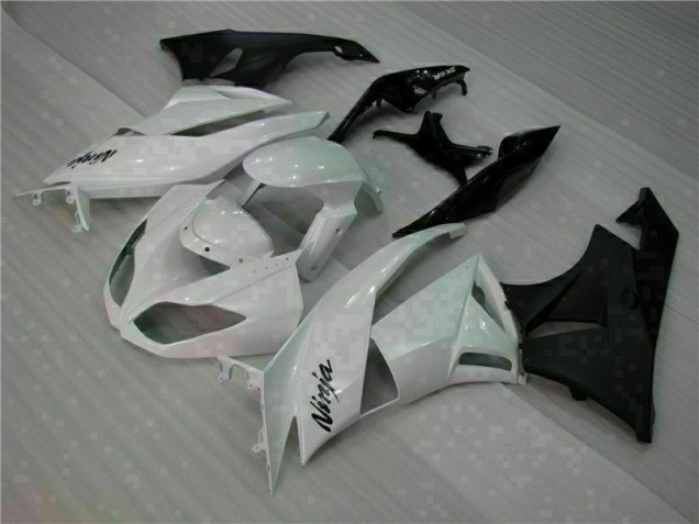 Weiß Schwarz ZX6R 09-12 Motorrad Verkleidung Weiß Schwarz ZX6R 09-12 Motorrad Verkleidung
