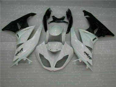 Weiß Schwarz ZX6R 09-12 Motorrad Verkleidung
