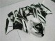 Weiß Schwarz ZX6R 09-12 Motorrad Verkleidungen Weiß Schwarz ZX6R 09-12 Motorrad Verkleidungen