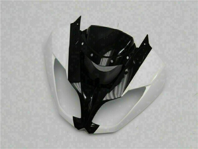 Weiß Schwarz ZX6R 09-12 Motorrad Verkleidungen Weiß Schwarz ZX6R 09-12 Motorrad Verkleidungen