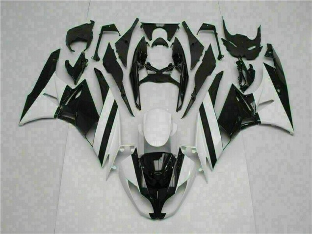 Weiß Schwarz ZX6R 09-12 Motorrad Verkleidungen Weiß Schwarz ZX6R 09-12 Motorrad Verkleidungen