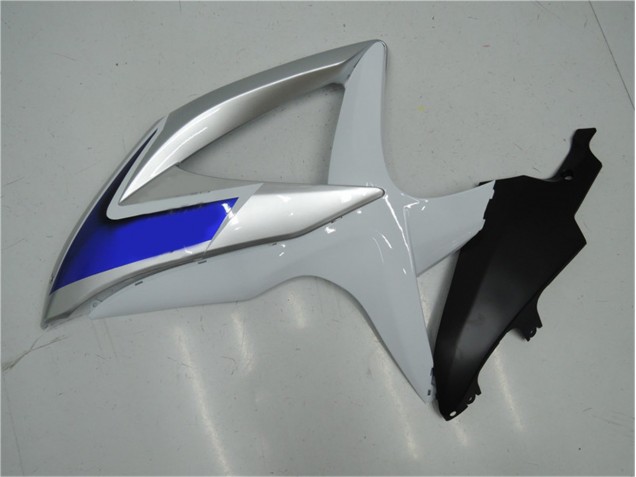 Weiß Silber Blau GSXR 600 / 750 K8 08-10 Motorrad Verkleidungen Weiß Silber Blau GSXR 600 / 750 K8 08-10 Motorrad Verkleidungen