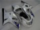 Weiß Silber GSXR 600 / 750 K1 K2 K3 01-03 Motorrad Verkleidungen