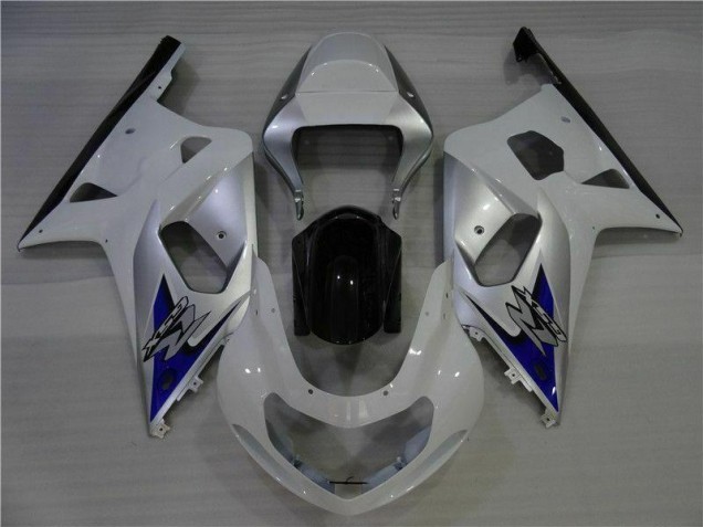 Weiß Silber GSXR 600 / 750 K1 K2 K3 01-03 Motorrad Verkleidungen