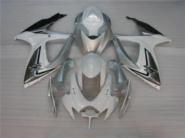 Weiß Silber GSXR 600 / 750 K6 06-07 Motorrad Verkleidungen Weiß Silber GSXR 600 / 750 K6 06-07 Motorrad Verkleidungen