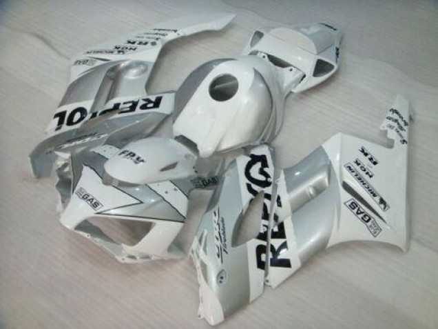 Weiß Silber Schwarz Repsol CBR 1000 RR 04-05 Motorrad Verkleidung Weiß Silber Schwarz Repsol CBR 1000 RR 04-05 Motorrad Verkleidung