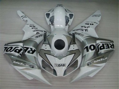 Weiß Silber Schwarz Repsol CBR 1000 RR 04-05 Motorrad Verkleidungen