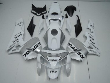 Weiß Silber Schwarz Repsol CBR 600 RR 05-06 Motorrad Verkleidungen