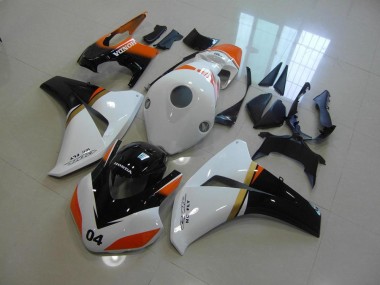 Weiß Und Schwarz Und Orange Rennen CBR 1000 RR 08-11 Motorrad Verkleidungen