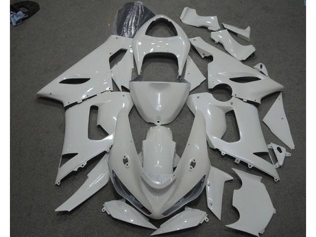Weiß ZX6R 05-06 Motorrad Verkleidungen