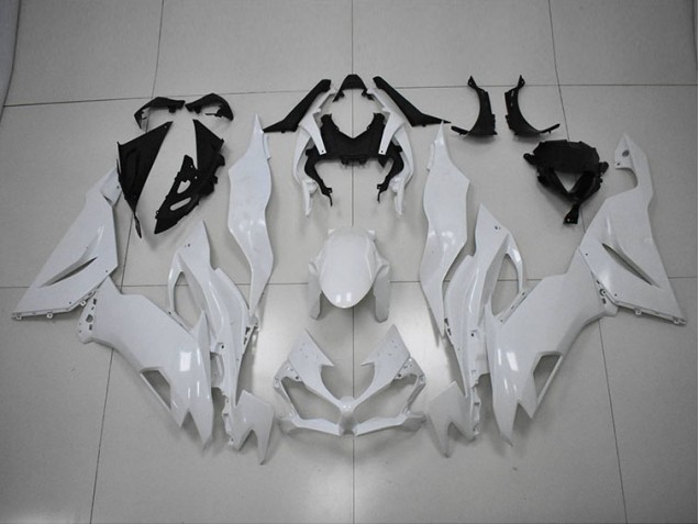 Weiß ZX6R 19-23 Motorrad Verkleidungen Weiß ZX6R 19-23 Motorrad Verkleidungen